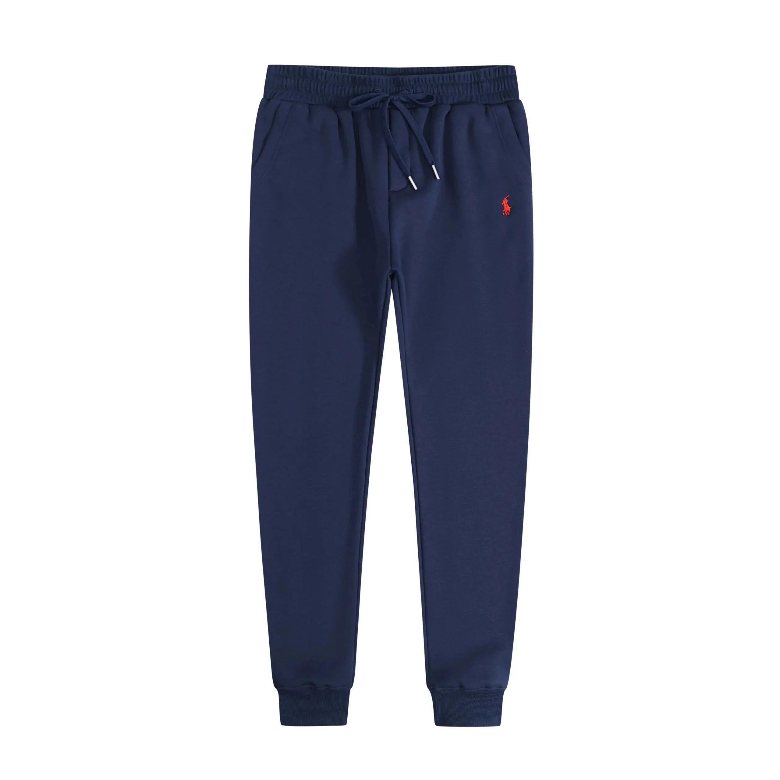 Blue and red label pants